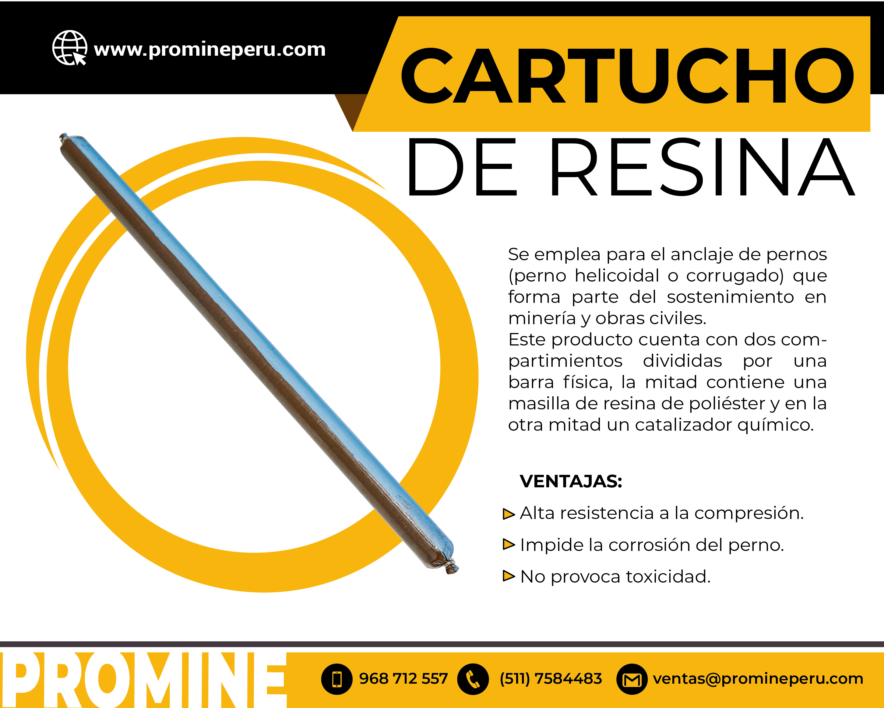 CARTUCHO DE RESINA-RESINLOK